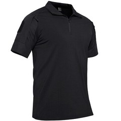 Tacvasen Mens Hiking T-Shirts 1/4 Zip Short Sleeve Summer Quick Drying Work Tops