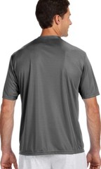 A4 N3142 Mens Short Sleeve Dri-Fit Cooling Performance T-Shirt XS Graphite New