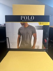 Polo Ralph Lauren Classic Fit Cotton Crew Neck T-Shirts 5-Pack black Size L