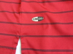 Adidas Climacool Shirt Men’s XL Red with Black Stripes Budweiser Logo