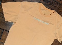 Dragon Ball Z Capsule Corp Orange Faded Graphic T-Shirt Men’s Size XL