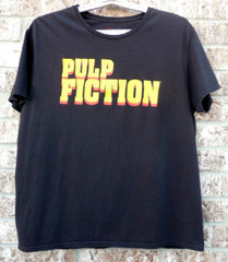 Pulp Fiction Size XL Cotton Black Graphic T-Shirt Movie Travolta
