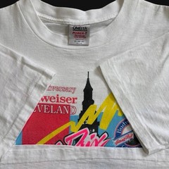 Vtg 1991 Cleveland Budweiser Grand Prix 10th Anni Indy Car Racing White Shirt XL