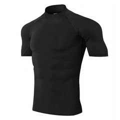 Compression T-Shirt Men’s Bodybuilding Short Sleeve Workout Gym Training Tee