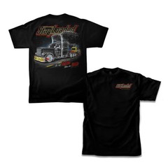 Stay Loaded Smokes Drinks Semi Truck Graphic T-Shirt � American Highway Big Rig