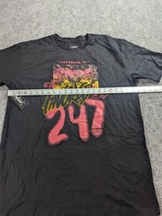 Outrank Brand T-Shirt XL Black Highly Favored 24/7 Streetwear Graphic Tee NWT