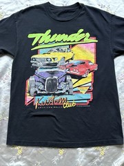 J. Galt Thunder Kustom Club Car Rally T-Shirt Fits L 1984 80s Graphic Tee EUC