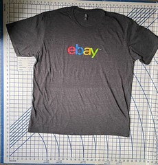 NEW! eBay Logo/Swag Lot – Shirt, Water Bottle, Notebook, 4 Stickers