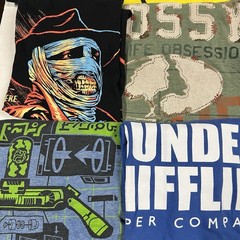 16 Tees Graphic T Shirt Lot Mix Modern Joblot For DIY Craft Upcycle Tie Dye Etc.