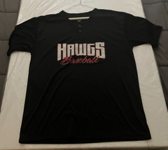 ALLESON ATHLETIC Hawgs Baseball Short Sleeve Shirt Large