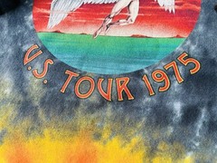 Led Zeppelin Rock Band Music 1975 Tour Reprint Logo Graphic Tie Dye t-shirt XL