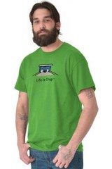 Life Is Crap Bowling Bowler Split Funny Gift Womens or Mens Crewneck T Shirt Tee