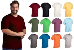 BILLIONHATS 12 Pk Wholesale Men’s Cotton T-Shirt Bulk Big Tall Short Sleeve Tees