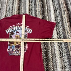 Vintage Harley Davidson Shirt Men Large Red 90s Single Stitch USA Richmond Hog