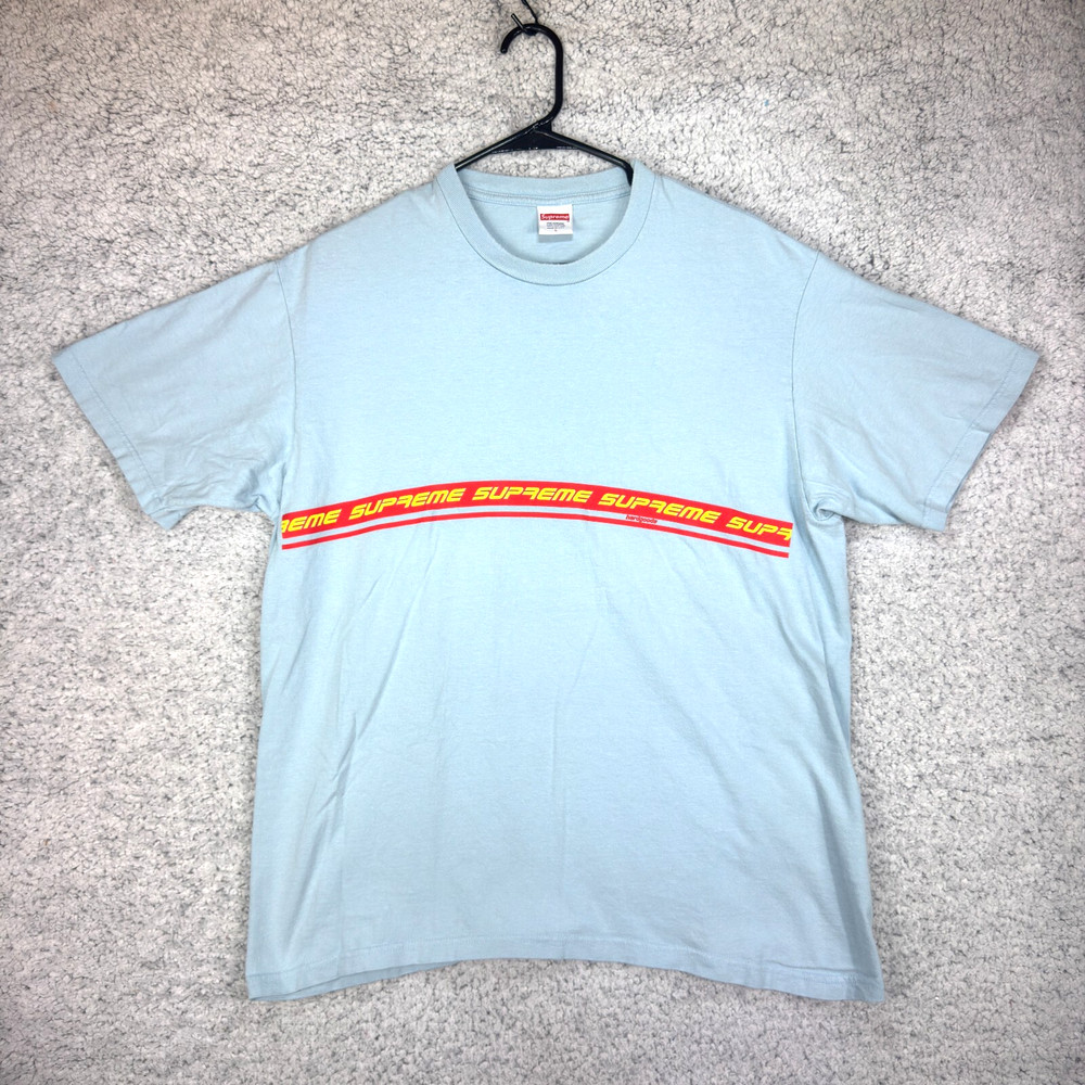 Supreme Hardgoods SS19 Tee Made in USA Blue T Shirt Men’s Size Large