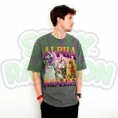 Alpha Male Kitten Meme Mens Tee, Retro Unicorn Cat Shirt, Sarcastic Cat Dad Gift