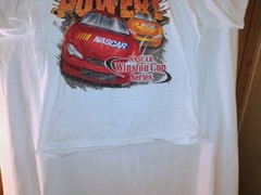 CHECKERED FLAG SPORTS MEN’S XL 2001 NASCAR WINSTON CUP SERIES VINTAGE T-SHIRT