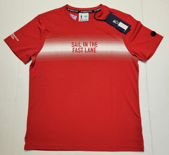 New PRADA 36th America’s Cup Crew Neck S/S MAUKU T-Shirt Men’s SMALL S Red Poly