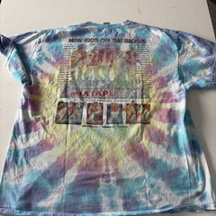 New Kids On The Block Mixtape Tour 2022 Men T-Shirt2XL Tie Dye Pink Double Sided