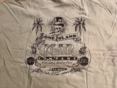 Bone Island Cigar Company Key West Florida Shirt Men’s 2XL Green Hemp Dyed