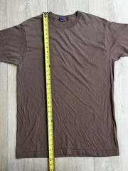 Vintage 90s BVD Blank Single-Stitch T-Shirt XL USA Brown Grunge Punk Rock Tee