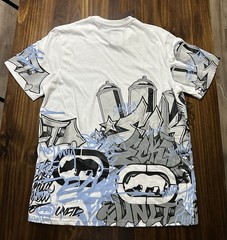 Ecko Unltd The Graffiti Tee White All Over Print Size Medium Excellent Condition