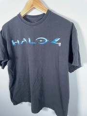 Halo 4 Promo T-Shirt Adult 2XL Black XBOX Video Games 2012 Retro Gaming