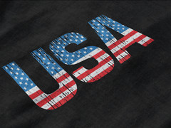 USA Distressed Flag Men T Shirt Patriotic American T-shirt USA Logo Tee
