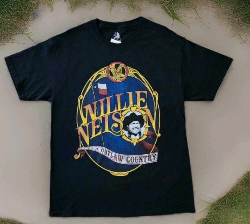 Zion Rootswear WILLIE NELSON Oitlaw County XL T SHIRT COUNTY LEGEND