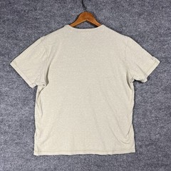 Buck Mason Yuma Tee T-Shirt Mens L Hemp Blend Short Sleeve Crewneck Beige/ Green