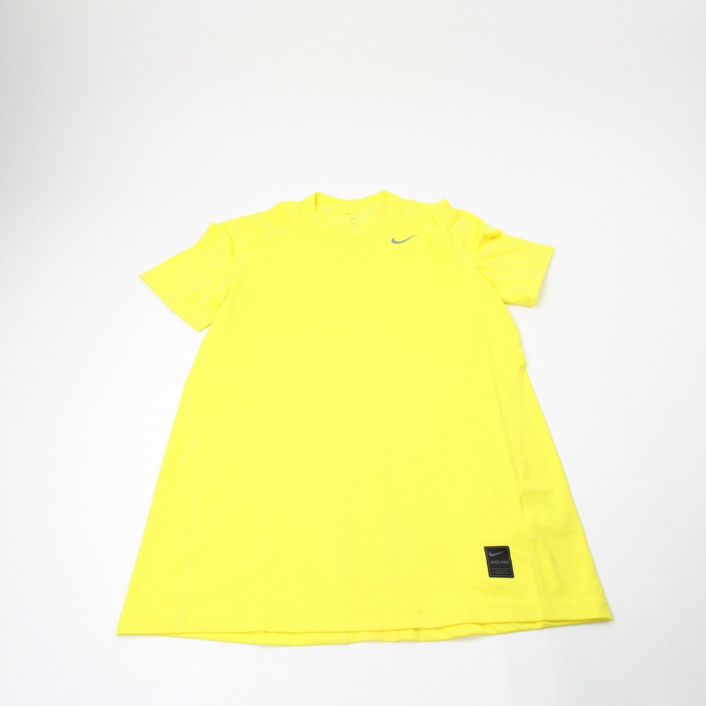 Nike Pro Dri-Fit Short Sleeve Shirt Men’s Yellow Used M