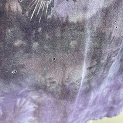 The Mountain Tie-Dye Bald Eagle Distressed Faded Purple T-Shirt XL