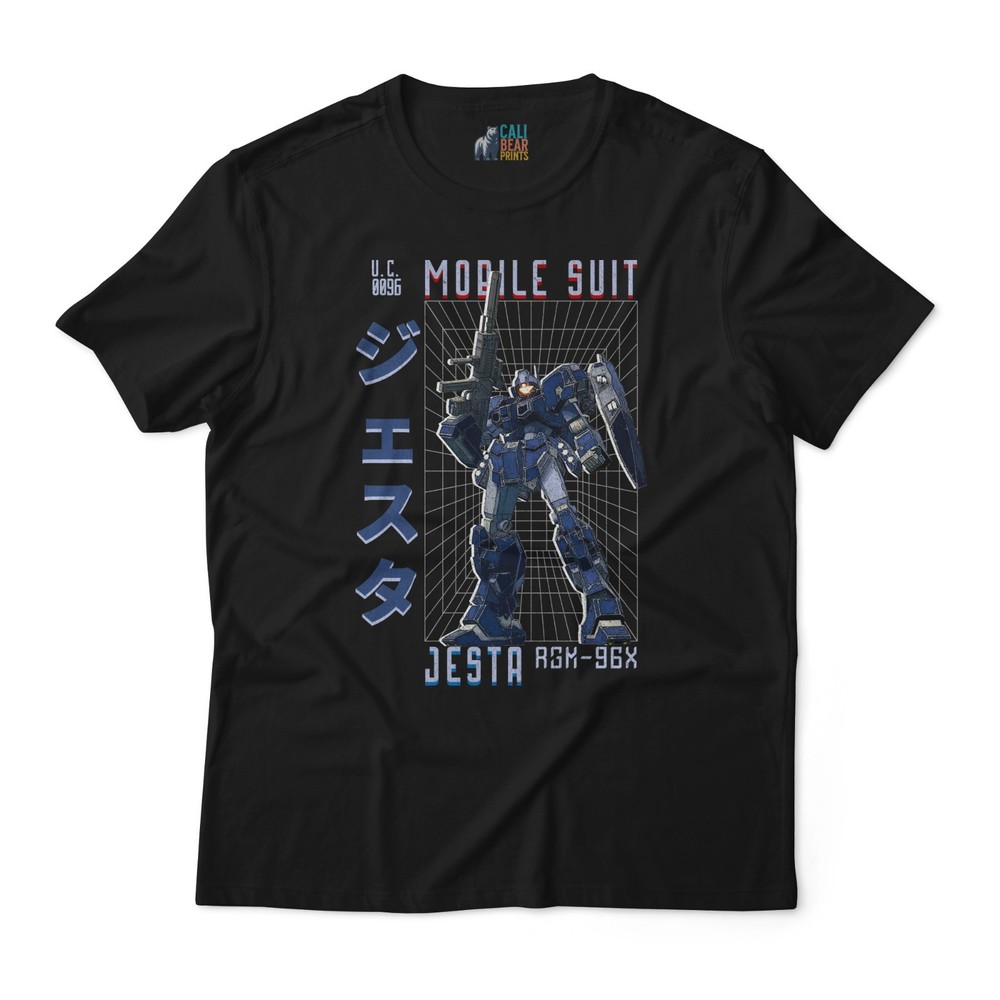 Mobile Suit Jesta RGM-96X Graphic T-Shirt – U.C. 0096 Gundam Mecha Anime Tee