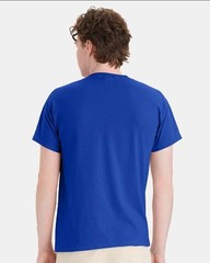 Hanes 5170 5XL EcoSmart Crewneck Short Sleeve Tee Pit to Pit 31″ Deep Royal