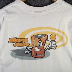 Vintage Mossimo Shirt Mens Large White 90s Skate Battery Parody Stussy Surf USA