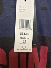 Reason Brand All Over Graphic T-Shirt Men’s Size XL Multi Colors Unisex NWT