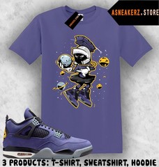 Tee Shirt Matching AJ 4 Lakers Lakeshow 2026 Match Sneaker Sneakerhead Martian