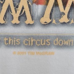 Vintage 2001 Tim-Mcgraw Shirt M/L 21×27 Set-This-Circus-Down