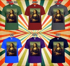 Mona Lisa Leonardo Da Vinci Painting Men Women Vest Tank Top Unisex T Shirt 1713