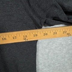 Public Rec Mens Medium Long Sleeve Henley Shirt Gray Pima Cotton Blend Size M