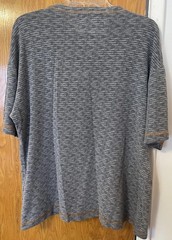 Vintage 90s Bronze Age Striped T Shirt Size M Skate Surf Tee USA Y2K Fish Logo