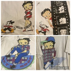 Betty Boop Two Double Side Single Stitch Graphic Shirts Vintage 1994 Size XL