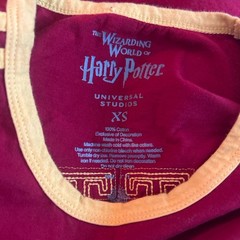 Universal Studios Harry Potter Gryffindor 07 Logo Graphic Tee XS Red Yellow