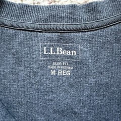 L.L. Bean 3 Button Waffle Knit Long Sleeve Henley Shirt Mens M Grey Slim 502225