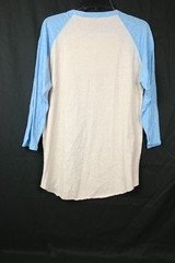Blade + Blue Made in USA Raglan 3/4 Sleeve Henley Shirt Tri-Blend Mens XL