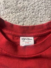 Shaka Wear Streetwear Essentials Red Blessed T-Shirt Large 100% Cotton