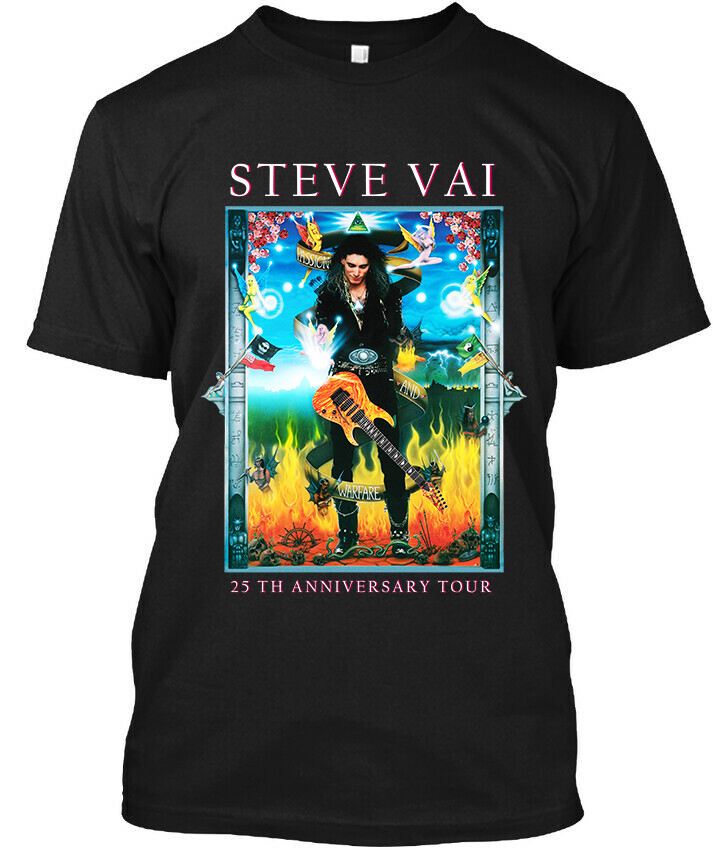 NEW Steve Vai Passion & Warfare 25th Anniversary American Musician T-SHIRT