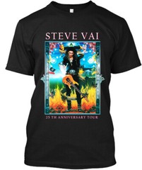 NEW Steve Vai Passion & Warfare 25th Anniversary American Musician T-SHIRT