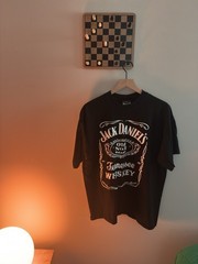Jack Daniel’s Shirt Mens Black Tennessee Whiskey Old No. 7 Graphic Tee Logo