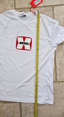 Diesel T-Diegor K47 T-Shirt Men’s 2XL White Regular Fit BNWT Graphic